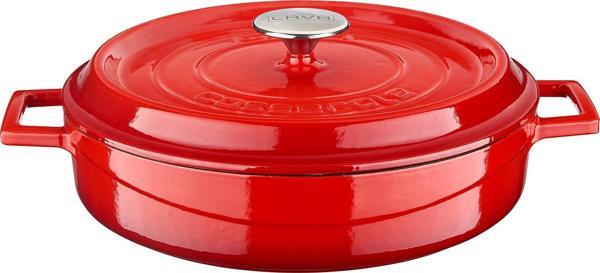 Lava Döküm Çok Amaçlı Yayvan Tencere Döküm Demir Yekpare Kulplu Edition Serisi Çap(Ø)32cm. - Image 1