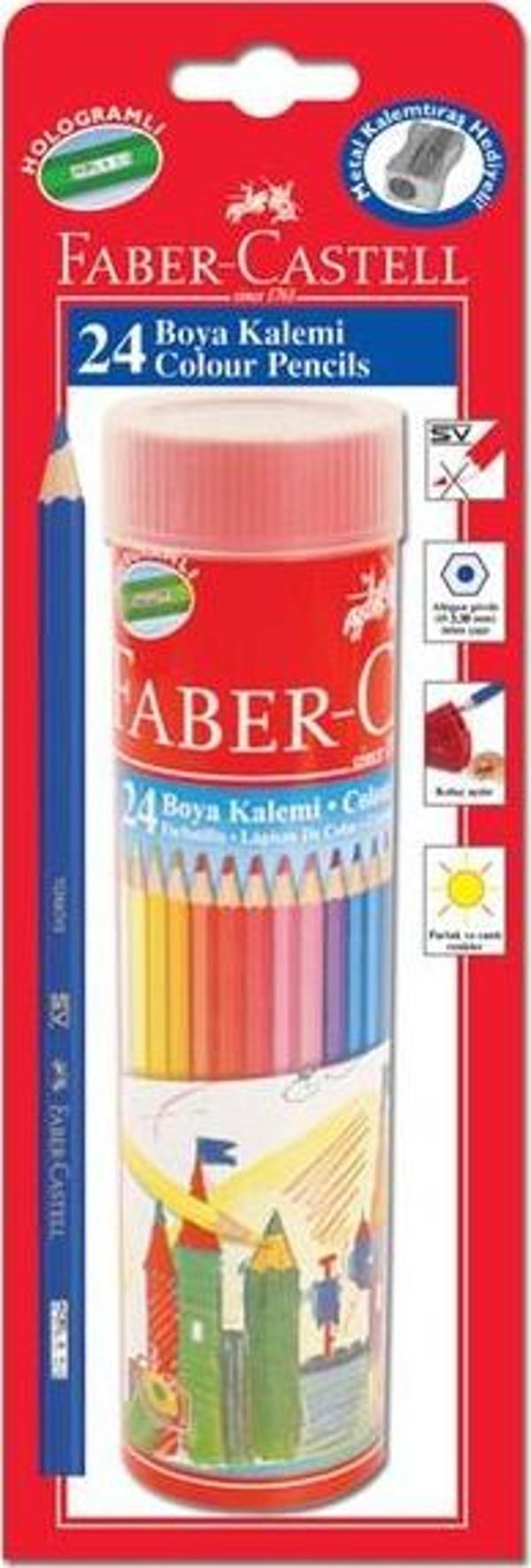 Faber-Castell 24 Renk Tüp Kuru Boya Seti - Image 1