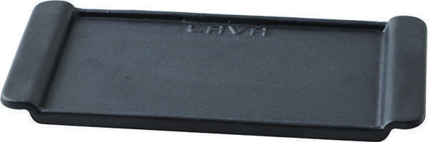 Lava Döküm Dikdörtgen Servis Tabağı. Siyah Renk. Ölçü 13x25cm. - Image 1