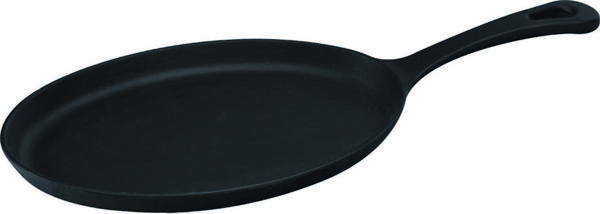 Lava Döküm Oval Fajita Tabağı Döküm Demir Yekpare Saplı Ölçü 17x23cm. - Image 1
