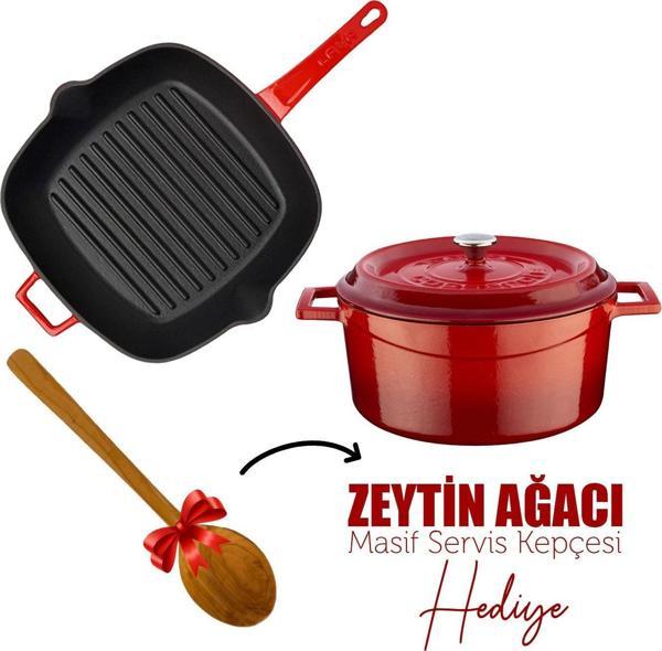 Lava Döküm Trendy 4 Parça Tencere Tava Seti - Image 1