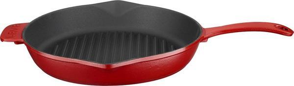 Lava Döküm Yuvarlak Izgara Tavası Döküm Demir Yekpare Saplı Spring Serisi Çap(Ø)28cm. - Image 1