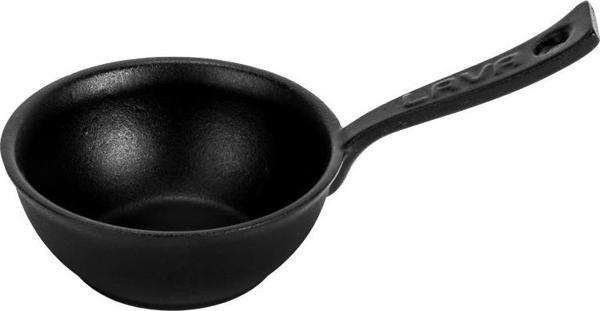 Lava Döküm Yuvarlak Sufle Sos Kabı Döküm Demir Yekpare Saplı Çap(Ø)7cm. - Image 1