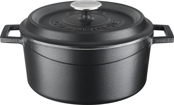 Lava Döküm Yuvarlak Tencere Döküm Demir Yekpare Kulplu Edition Serisi Çap(Ø)24cm. - Image 1