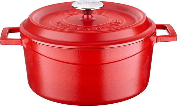 Lava Döküm Yuvarlak Tencere Döküm Demir Yekpare Kulplu Spring Serisi Çap(Ø)24cm. - Image 1