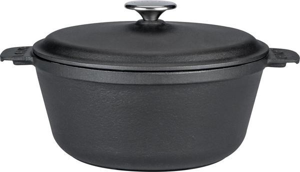 Lava Döküm Yuvarlak Tencere Döküm Demir Yekpare Kulplu. Çap(Ø)26cm. - Image 1
