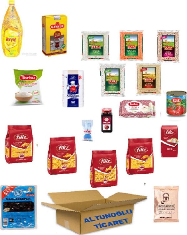 Altunoğlu Biryağ Ayçiçek Yağı 2 lt Kumanya Ramazan Paketi Erzak Kolisi 20 Parça - Image 1