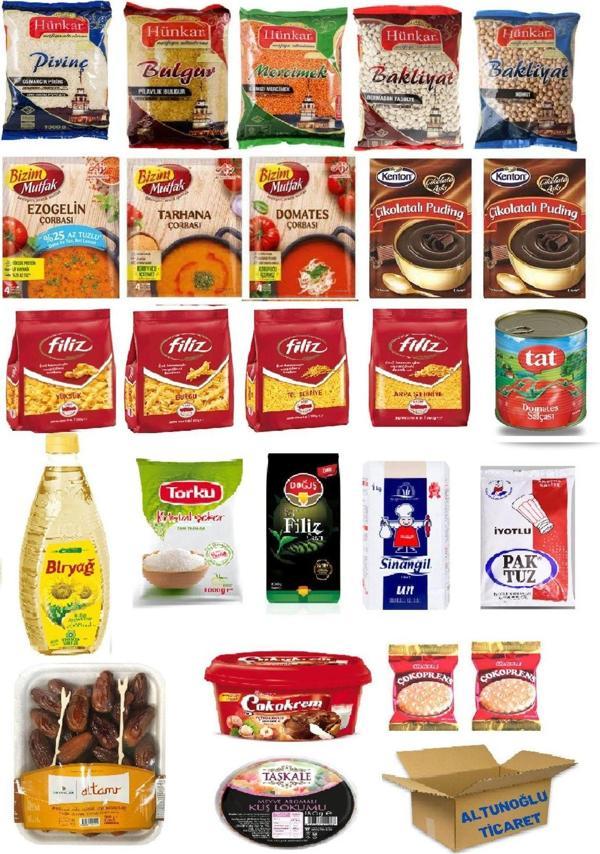 Altunoğlu Kumanya Ramazan Erzak Gıda Kolisi 25 Parça Ekonomik Paket - Image 1