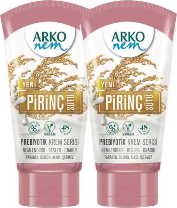 Arko Nem Prebiyotik Krem Serisi Pirinç Sütü 60 ml X2 - Image 1