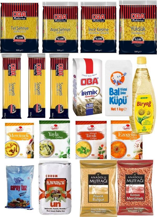 Biryağ Ramazan paketi kumanya yardım gıda erzak kolisi ekonomik paket 18 parça - Image 1