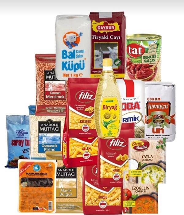 Çaykur Ramazan paketi kumanya yardım gıda erzak kolisi lüks paket 17 parça ürün - Image 1