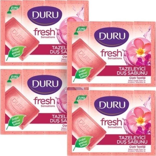Duru Fresh Sensations Çiçek Tazeliği 16 Adet Duş Sabunu 4x600gr - Image 1