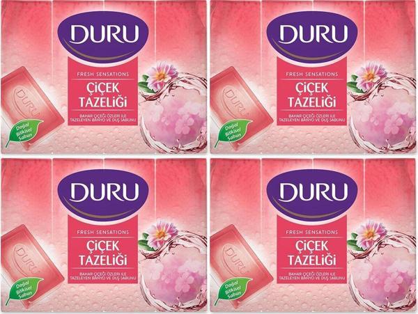 Duru Fresh Sensations Çiçek Tazeliği 16 Adet Duş Sabunu 4x600gr - Image 1