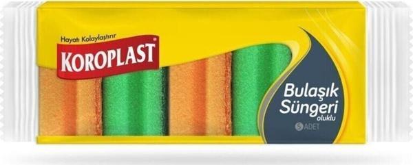 Koroplast 5 Li Oluklu Bulaşık Süngeri - Image 1