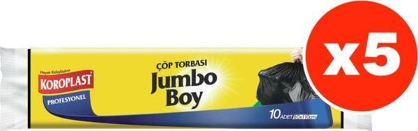 Koroplast Profesyonel 10lu Jumbo Boy Çöp Torbası X 5 Paket (80*110 Cm) - Image 1