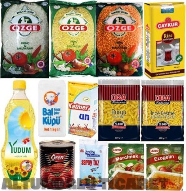 Yudum Ekonomik Erzak Paketi Kumanya Ramazan Paketi 13 Parça - Image 1