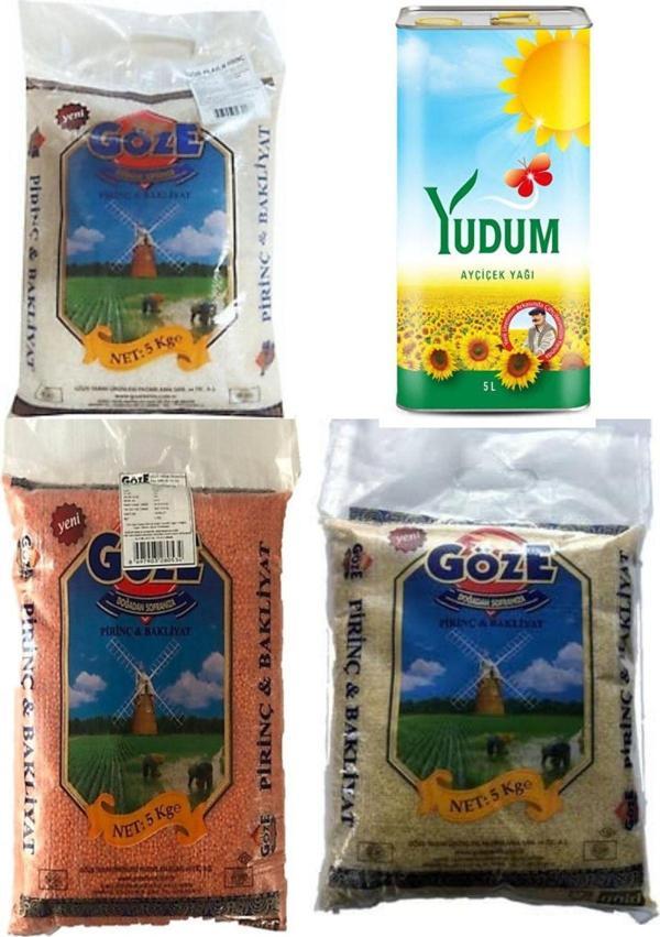 Yudum Temel Gıda Kolisi Ayçiçek Yağı 5 Lt - Image 1