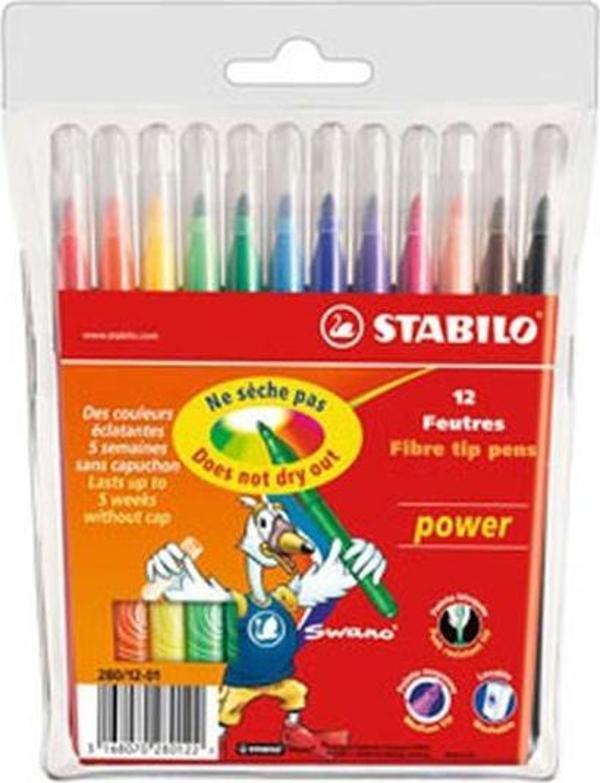 Stabilo Power 12'li Keçeli Kalem Seti - Image 1