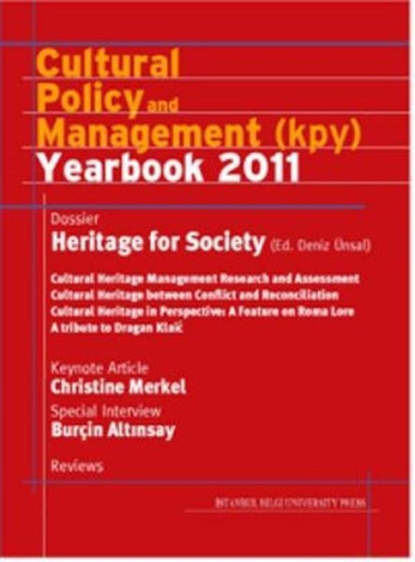 Cultural Policy and Management (KPY) Year Book 2011 - İstanbul Bilgi Üniv.Yayınları - Image 1