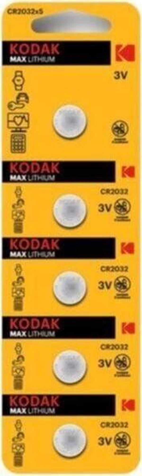 Kodak Cr2032 Ultra Lityum Para Pil 5'li - Image 1