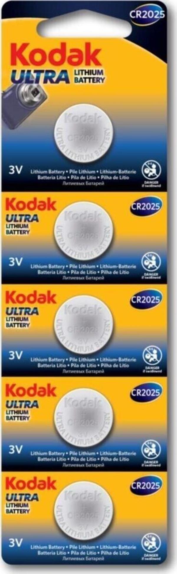 Kodak Pil Cr 2025 Baskül Pili Tartı Pili Terazi Bios Para Pili Kumanda Pili  - Image 1
