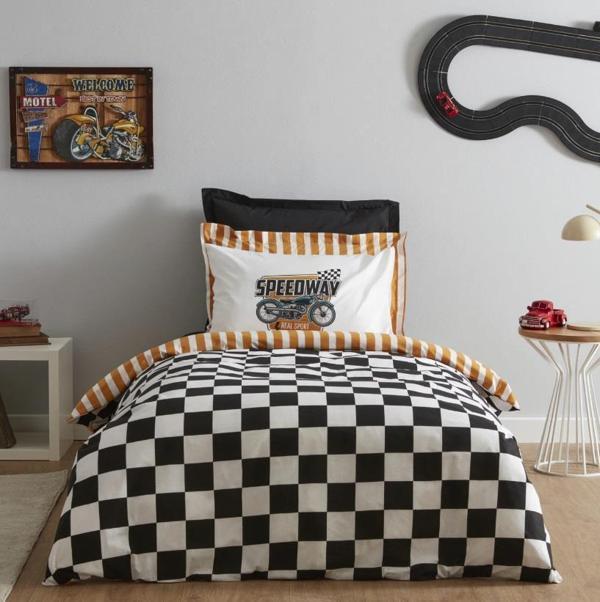 Karaca Home Young Speed Way %100 Pamuk Tek Kişilik Fitted Nevresim Takımı - Image 1