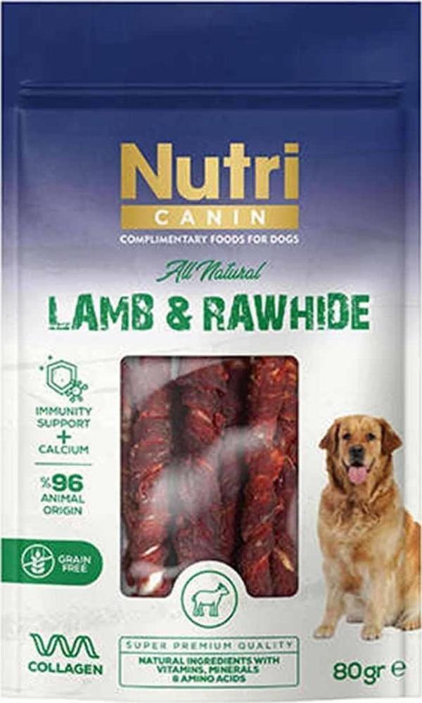 Nutri Kuzu Sarılı Kemik Köpek Ödülü 80 Gr - Image 1