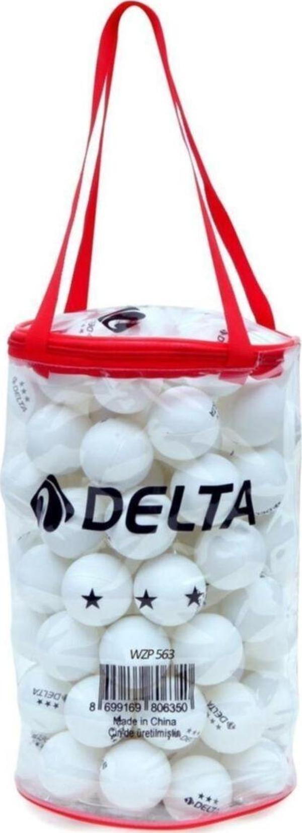 Delta 100 adet Masa Tenisi Topu (Pinpon Topu) - Fermuarlı Çantalı - Image 1