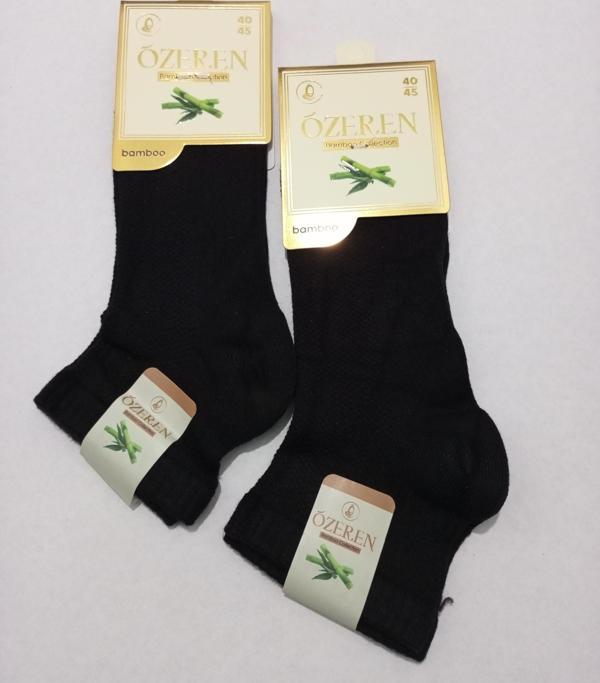 ERKEK BAMBU DİKİŞSİZ LAKOS ÇORAP 2'Lİ GRİ - Image 1