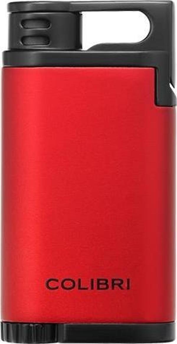 Colibri Belmont Tek Torch Pürmüz Kırmızı - Siyah Puro Çakmağı - Image 1