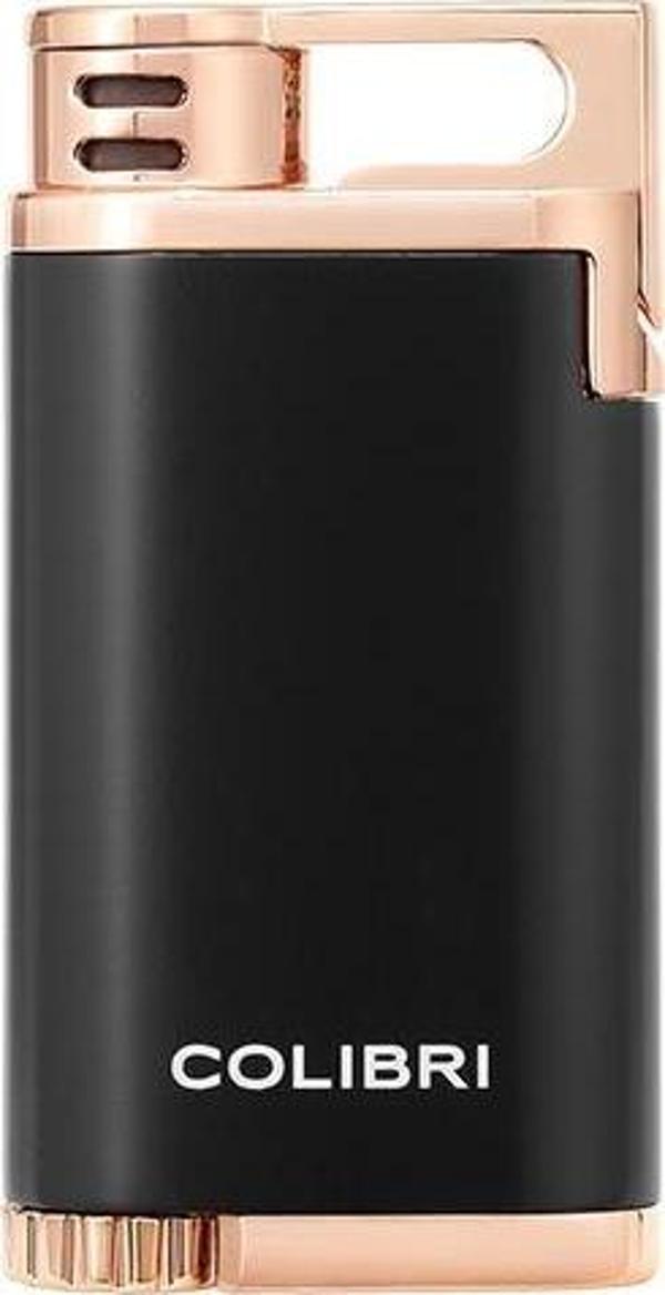 Colibri Belmont Tek Torch Pürmüz Siyah - Rose Gold Puro Çakmağı - Image 1