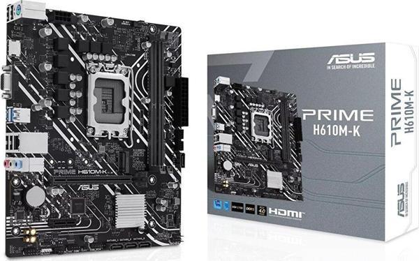 Prime H610M-K İntel Soket Lga1700 Ddr5 5600Mhz Matx Gaming (Oyuncu) Anakart - Image 1