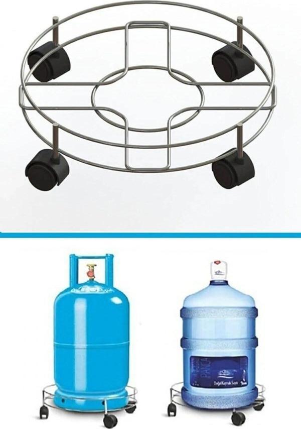 Toptanfoni Damacana Tüp Saksı Altlığı Tekerlekli Taşıma Aparatı - Image 1