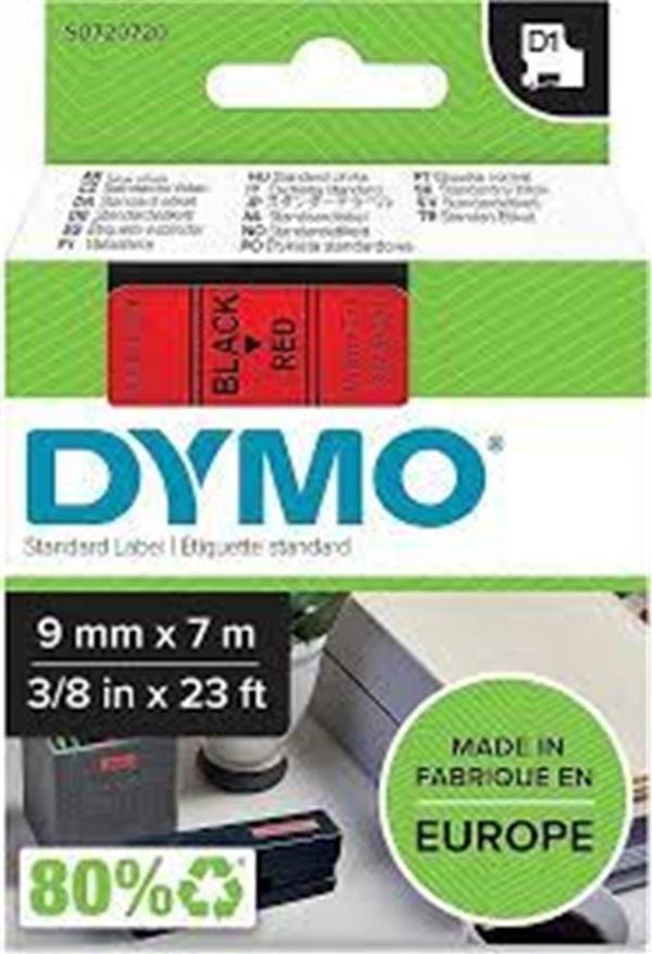 DYMO S0720720 D1 Yedek Şerit 9 mmx7mt Kırmızı-Siyah 40917 - Image 1
