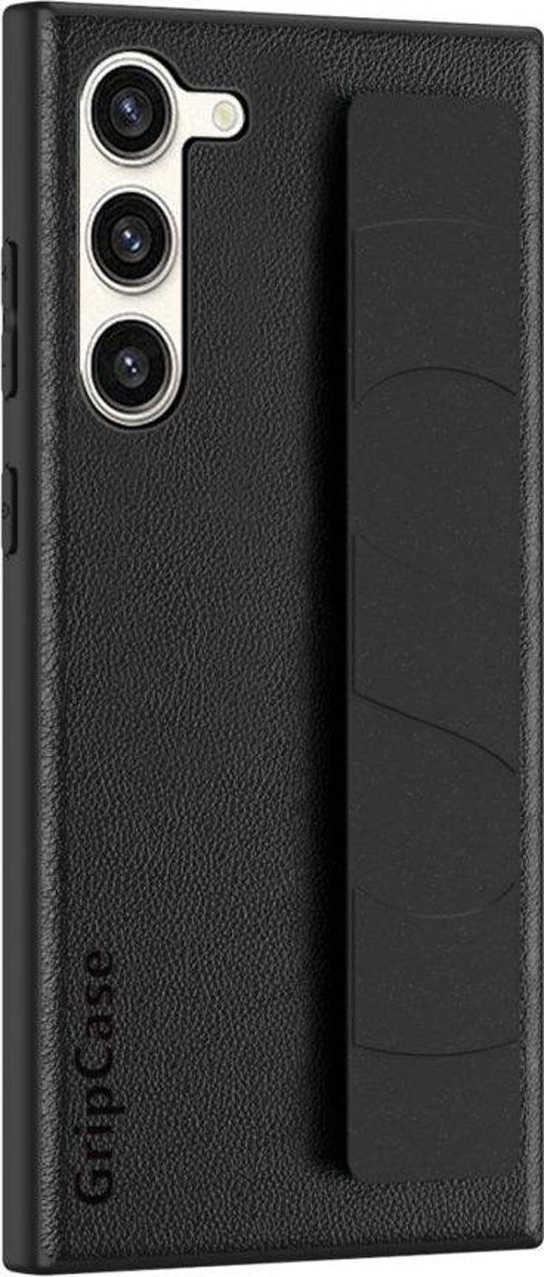 ScHitec Samsung Galaxy S24 Uyumlu Premium  Case Parmak Askılı Telefon Kılıfı Siyah - Image 1