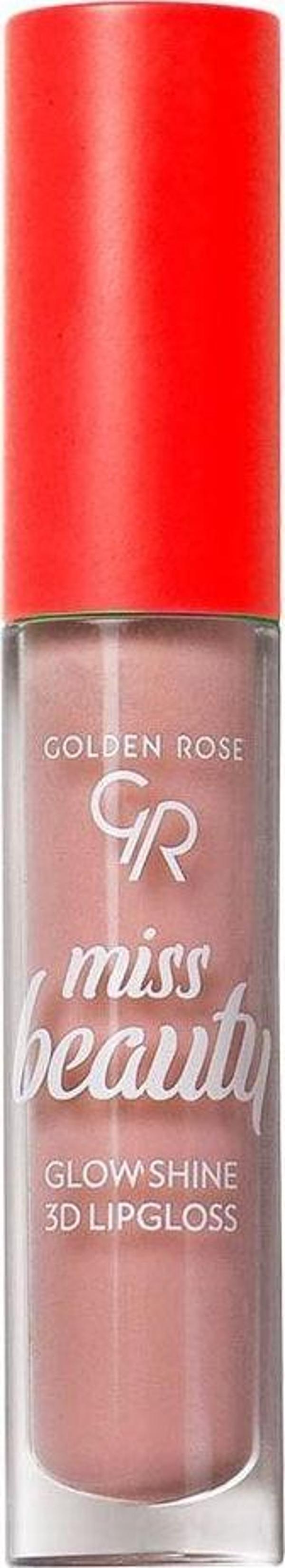 Golden Rose Dudak Likit Mat Ruj - GR MISS BEAUTY GLOW SHINE 3D LIPG.NO:01 NUDE CHIC - Image 1