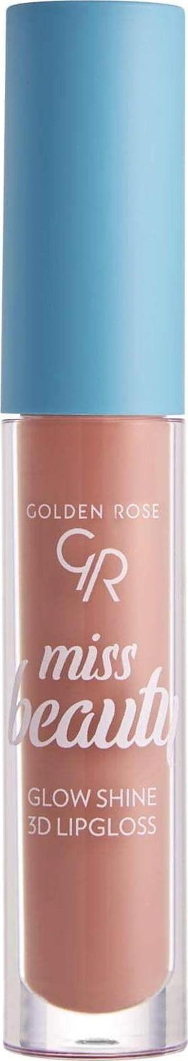 Golden Rose Dudak Likit Mat Ruj - GR MISS BEAUTY GLOW SHINE 3D LIPG.NO:03 SOFT PEACH - Image 1