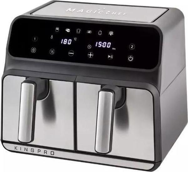 King Kyf28 Magicchef Çift Sepetli Sıcak Hava Fritözü 8 Litre Xxl - Image 1