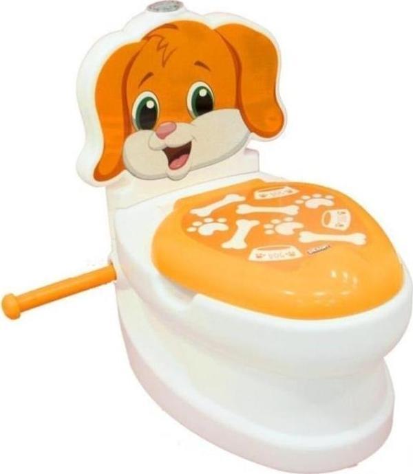 Pilsan Turuncu Eğitici Köpek Klozet - Çocuk Klozeti - Image 1