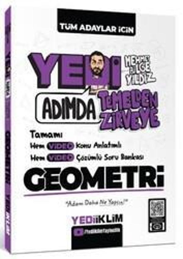 YEDİ ADIMDA TEMELDEN ZİRVEYE GEOMETRİ K.A S.B 2024 - Yediiklim Yayınları - Image 1