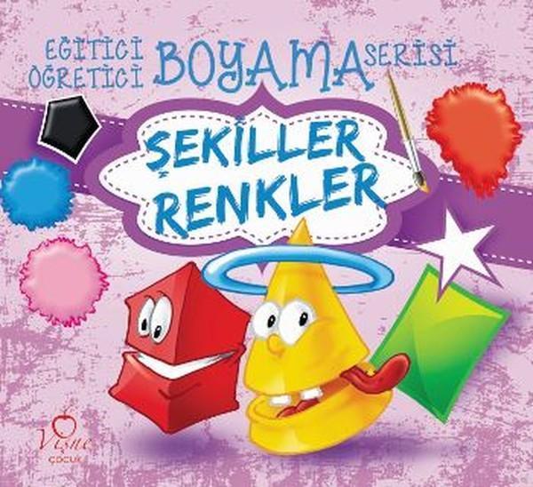 Eğitici Öğretici Boyama Serisi - Şekiller Renkler - Vişne Çocuk - Image 1