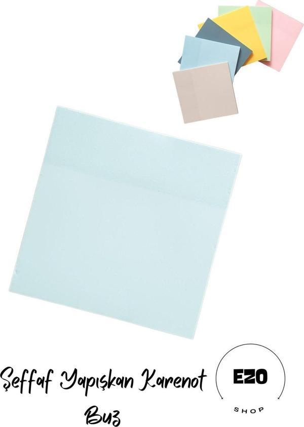 Ezoshop Şeffaf Renkli Yapışkan Post It Not Kağıdı Karenot Buz - Image 1