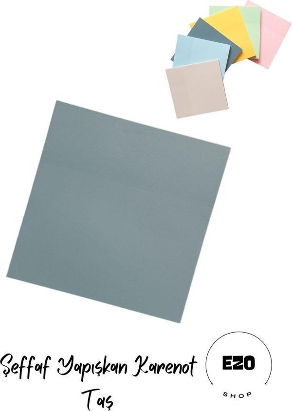 Ezoshop Şeffaf Renkli Yapışkan Post It Not Kağıdı Karenot Taş - Image 1