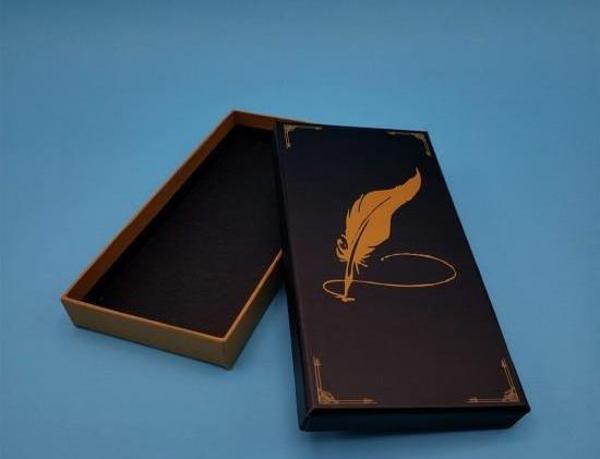 Kalem Kutusu Siyah Tüylü Kalem Tasarımlı Dekoratif Hediyelik - Image 1