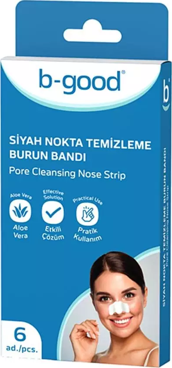 B-Good Siyah Nokta Temizleme Burun Bandı 6'lı - Image 1