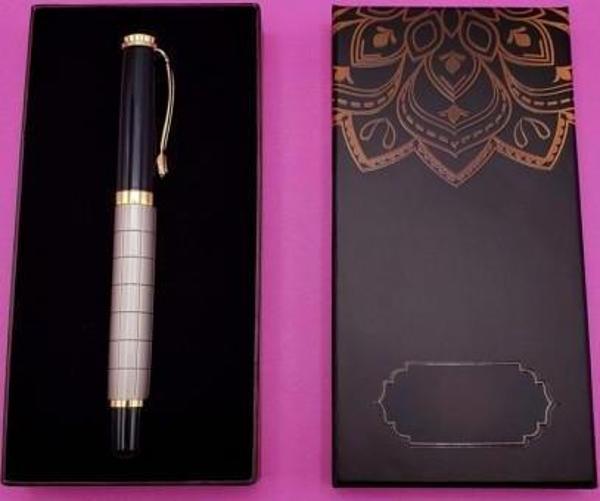 Kutulu Metal Kalem Dekoratif Hediyelik - Image 1