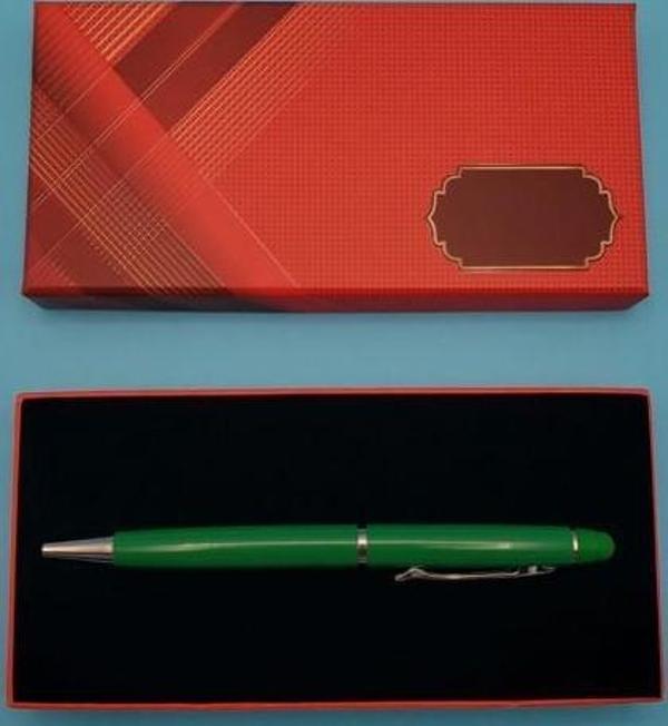 Kutulu Yeşil Kalem Dekoratif Hediyelik - Image 1