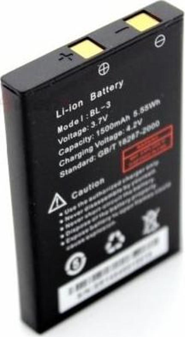 Baofeng Uv-3 3R Serileri İçin BL-3 1500 Mah Orjinal Telsiz Batarya - Image 1