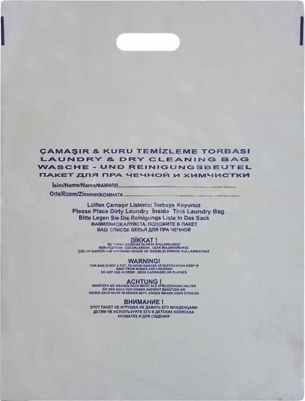 100 Adet Otel Buklet Tipi Anti Bakteriyel Hijyenik Kirli Çamaşır Poşeti Torbası Laundry Bag - Image 1