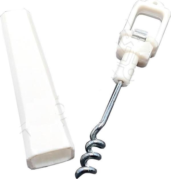 2 Adet Otel Tipi Promosyon Şişe Açacağı Tirbuşon Meşrubat Soda Cola Açacak Metal Uçlu - Image 1